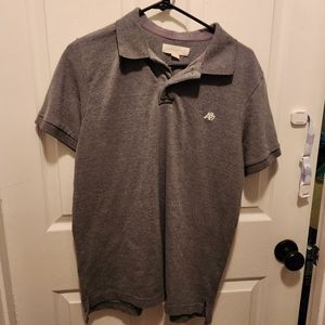Large Mens Aeropostale Gray Polo